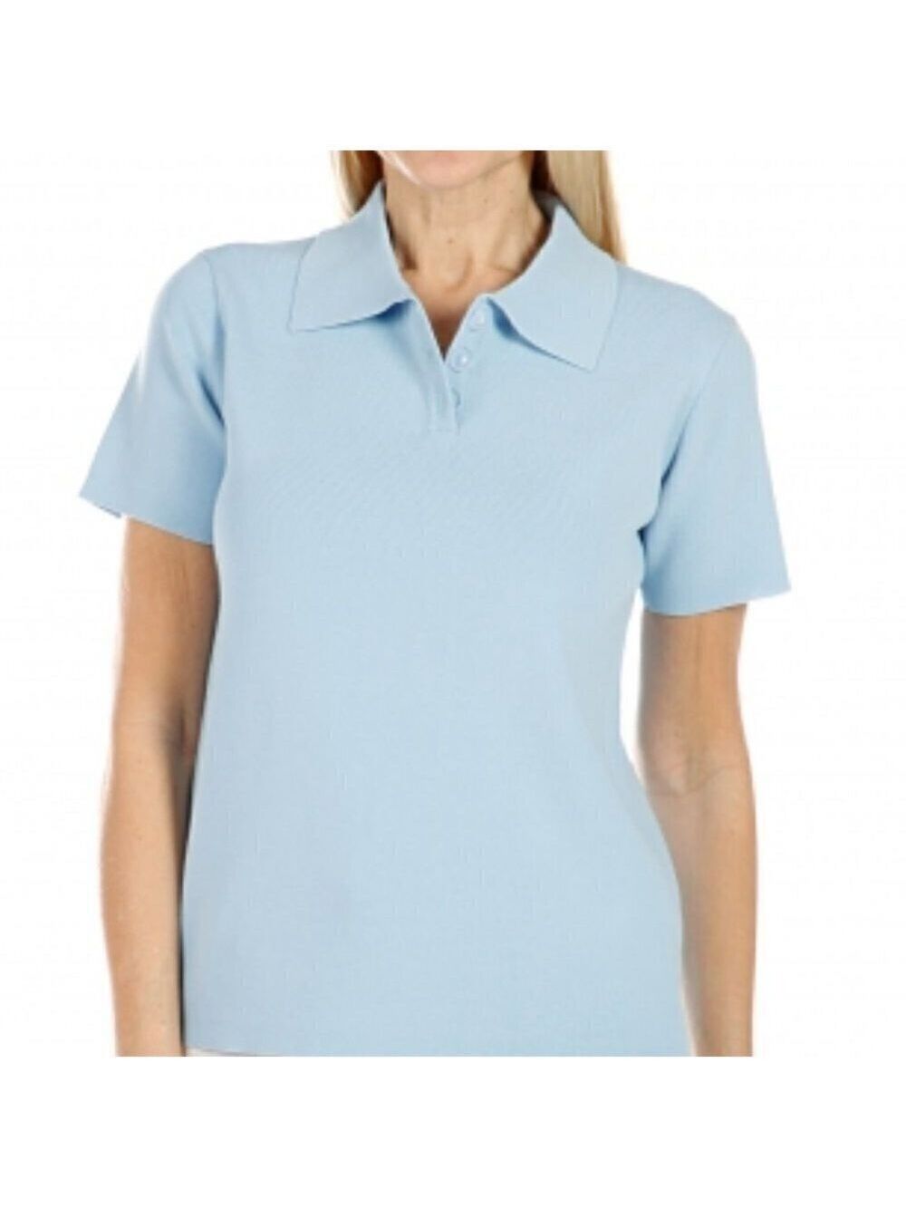 HILARY Macmillan BNWT Ribbed Top Polo Large Button